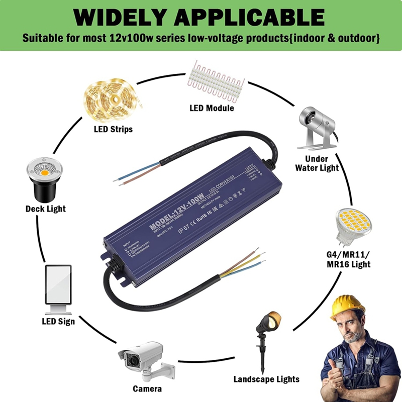 ● Alimentation LED 12V IP67 ét - Power Supply 12V avis et prix
