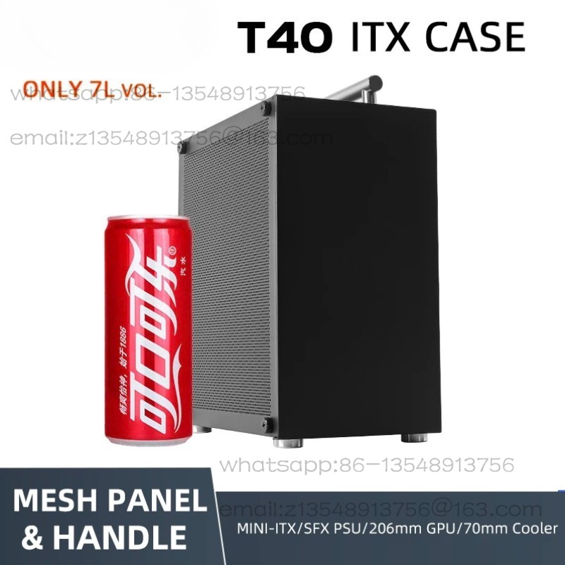 Boîtier T40 Mini ITX noir 7L p - Psu Computer avis et prix
