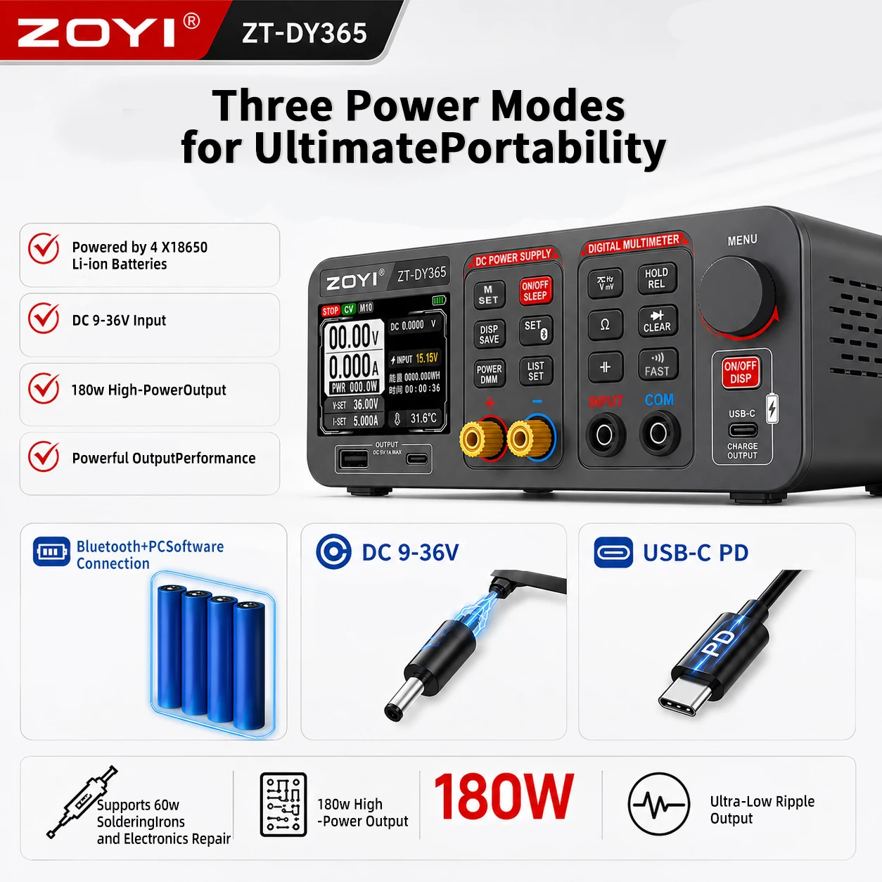 ZOYI DY365 Multimètre numériqu - Pc Power Supply avis et prix