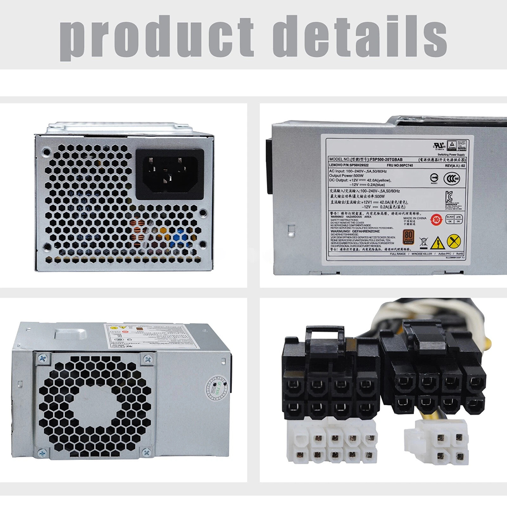 Alimentation 500W FSP500-20TGB - Psu Computer avis et prix